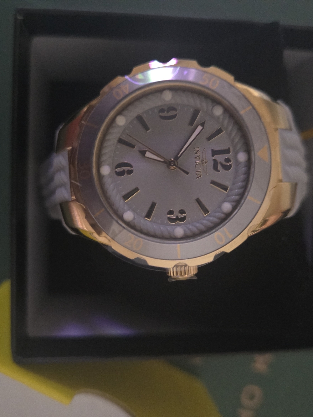 Invicta Women's Angel Halo Two-Tone Gold and Silver Sport Watch